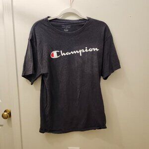 Men's Champion Graphic Jersey Tee Size M Granite Heather
